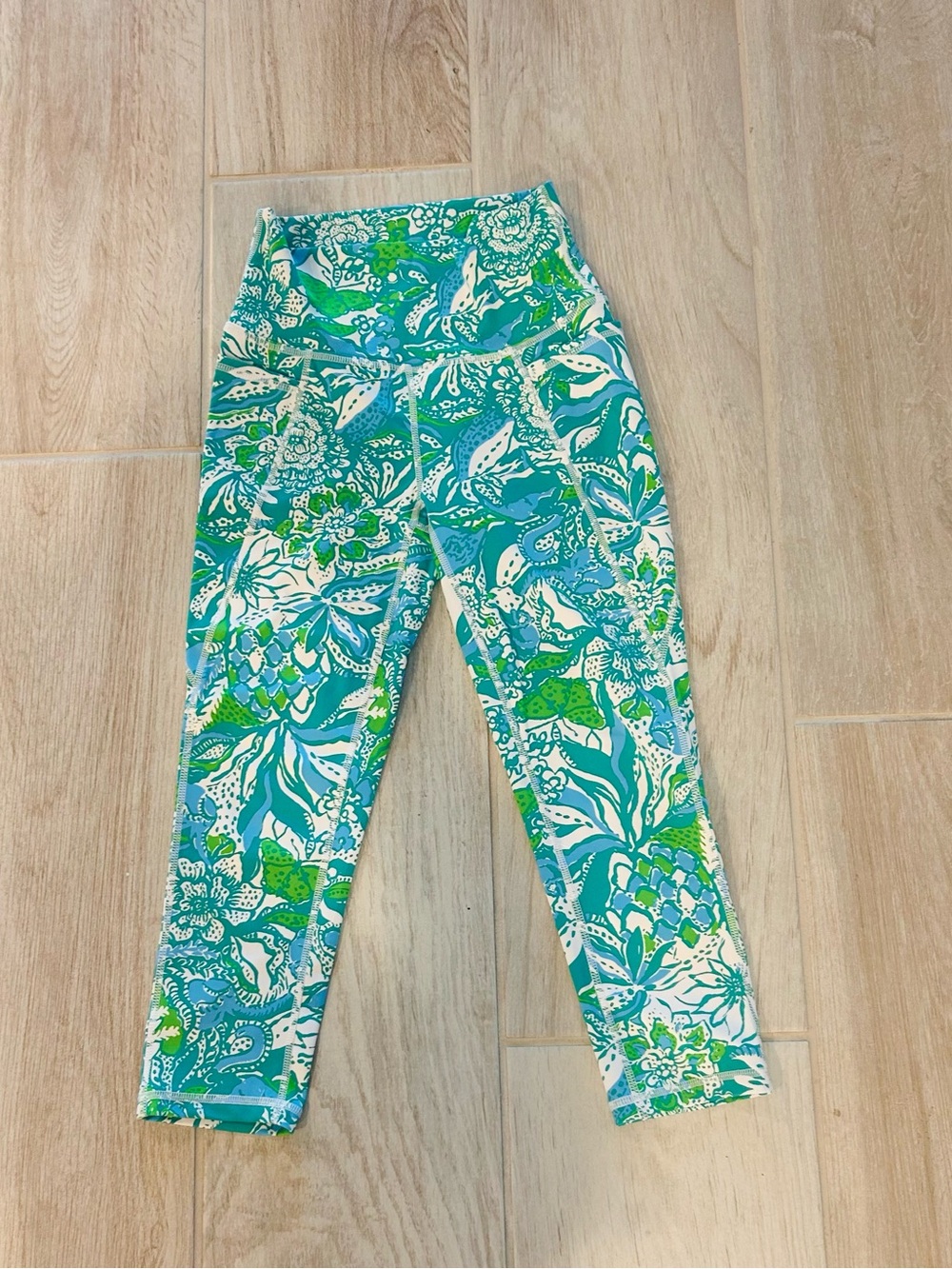 Lilly Pulitzer Women’s Floral Print Leggings - Green & Blue